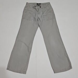 Banana Republic Pants Womens 2 Gray Wide Leg Chino Casual Martin Fit Trousers